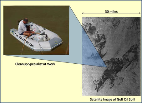 U.S. Coast Guard Releases Image of Oil Spill Response Efforts