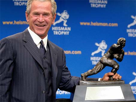 Bush Forever Cements Legacy by Forfeiting Heisman Trophy, and that Iraq War thing didn’t help either
