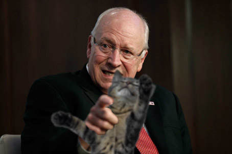 Cheney Yells "This is Torture!" before Strangling Kitten