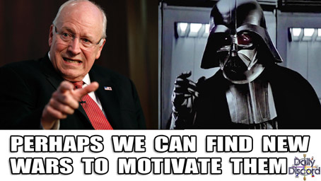 Sith Lord Revealed! Cheney Controlling President Through Darkside, Good news: Halliburton stocks soar today