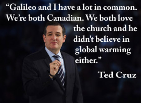 Ted Cruz Compares Himself to Galileo, NASA to attempt to land Ted Cruz on passing comet