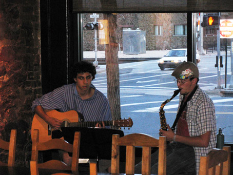 Applause Trailing off Mid-Set for Local Coffee Shop Duo