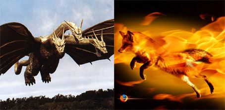 Ghidorah vs. Mozilla Flops At Box Office! Well, it was better than Flight of the Netscape Navigator