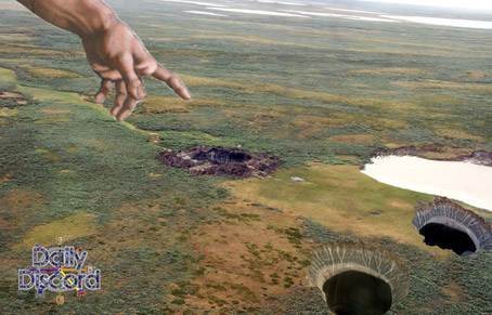 Theory Emerges After Appearance of Third Siberian Sinkhole, We didn't say it was a good theory