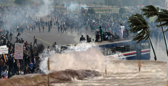 Hundreds Washed to Sea During Cyclone Protest in India