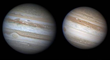 Jupiter before and after going on the South Belt Diet