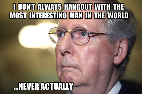 Mitch McConnell "Man of Mystery" Meme takes Net by Storm, Well, since we started it, by gentle breeze.