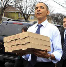 Obama Offers Free Pizza with every Healthcare Enrollment