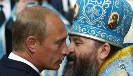 Putin: “I’m only gay with the clergy.” Deluise: “Sure, and I’m da Pope.”