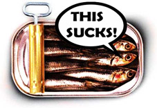 Sardines Complain of Cramped Packing Conditions