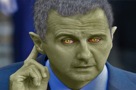 Yoda Turns to the Dark Assad, "Gassed those rebels, I have. How embarrassing."